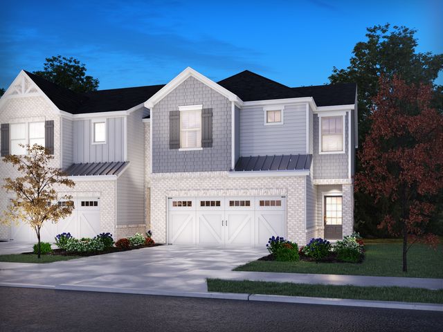 Cartwright End Unit Plan in Willowcrest Townhomes, Mableton, GA 30126