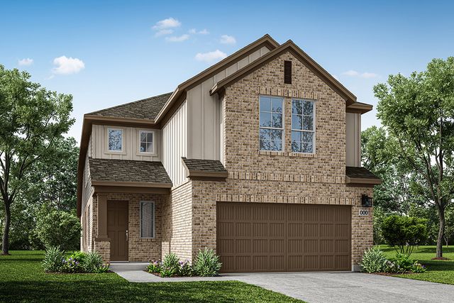 Spyglass Plan in Terrace Collection at Lariat, Liberty Hill, TX 78642