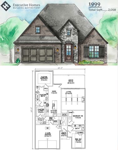 1999 Plan in The Estates at The River, Bixby, OK 74008