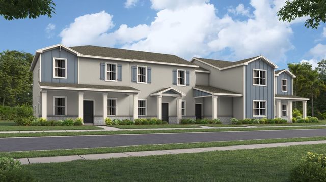 Wilshire Plan in Wellness Ridge : Trail Townhomes, Clermont, FL 34714