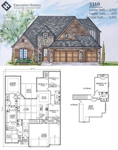 3316 Plan in The Estates at The River, Bixby, OK 74008