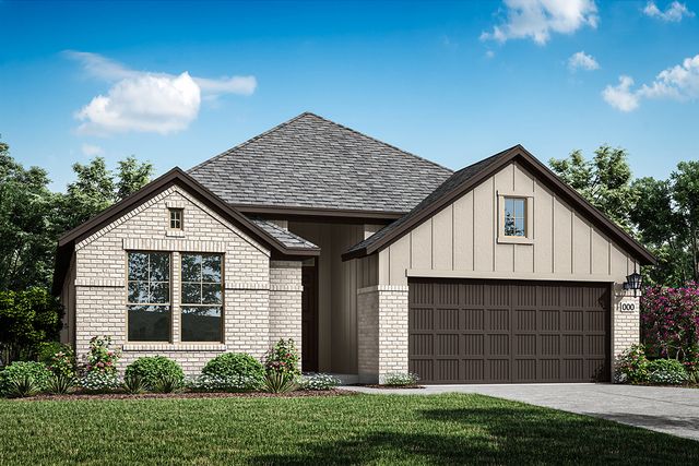 Meridian Plan in Park Collection at Lariat, Liberty Hill, TX 78642
