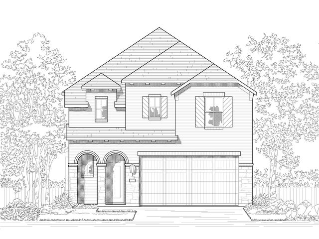 Plan Lincoln in Grand Central Park: 40ft. lots, Conroe, TX 77304