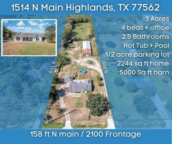 1514 N  Main St, Highlands, TX 77562