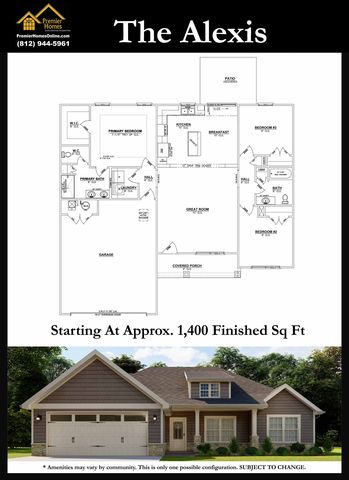 The Alexis Plan in Knob Hill, Georgetown, IN 47122