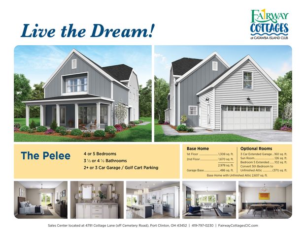 The Pelee Plan in Fairway Cottages at Catawba Island Club, Port Clinton, OH 43452