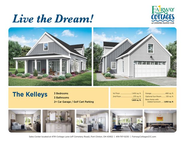 The Kelleys Plan in Fairway Cottages at Catawba Island Club, Pt Clinton, OH 43452