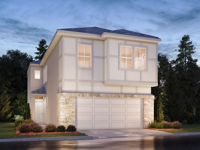 The Mason (S140) Plan in Dunvale Village - Townhome Collection, Houston, TX 77063