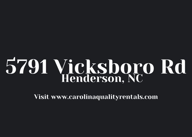 5791 Vicksboro Rd, Henderson, NC 27537