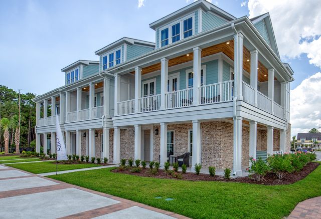 Three Story Townhome With Wraparound Porch Plan in Living Dunes, Myrtle Beach, SC 29572