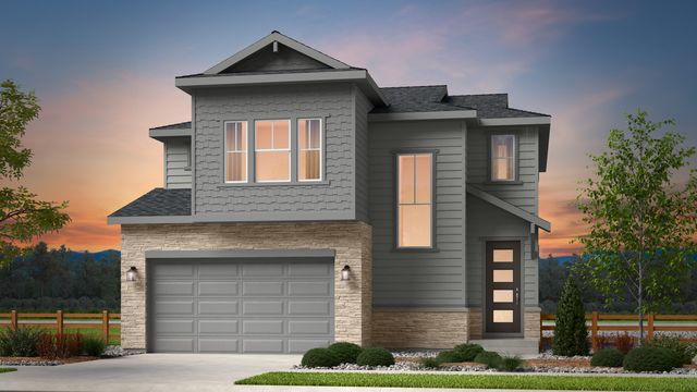 Gray Plan in The Aurora Highlands Town Collection, Aurora, CO 80019