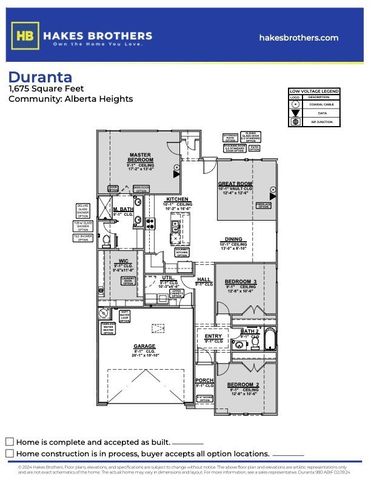 DURANTA (1675) Plan in Alberta Heights, Edinburg, TX 78539