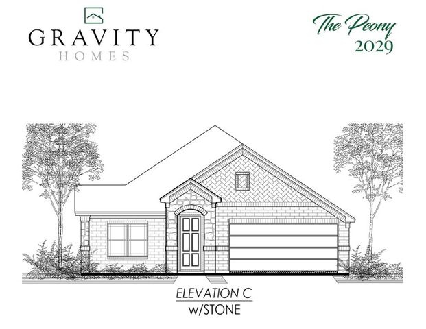 The Peony Plan in Vista Point, Grandview, TX 76050