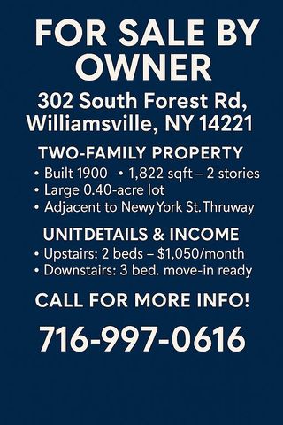 302 S  Forest Rd, Williamsville, NY 14221