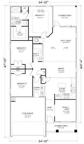 The Oakley Plan in The Highlands, Diberville, MS 39540