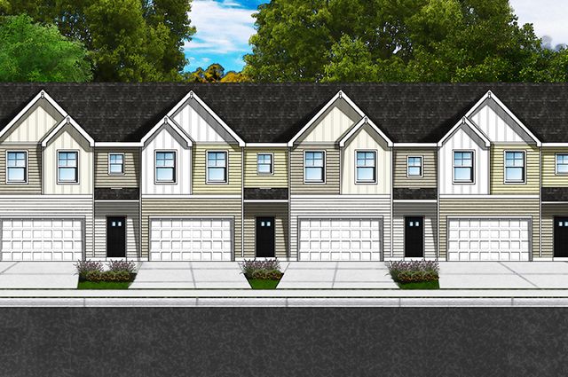 Meritage (End Unit) Plan in Townhomes at Pocalla Springs, Sumter, SC 29154