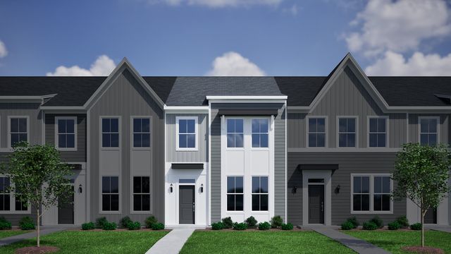 Corabell 3-Story Sunken Front 2-Car Garage Plan in Sycamore Place, Midlothian, VA 23114