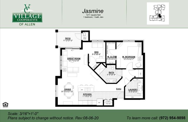 Jasmine Plan in Village Cooperative of Allen (Active Adults 62+), Allen, TX 75013