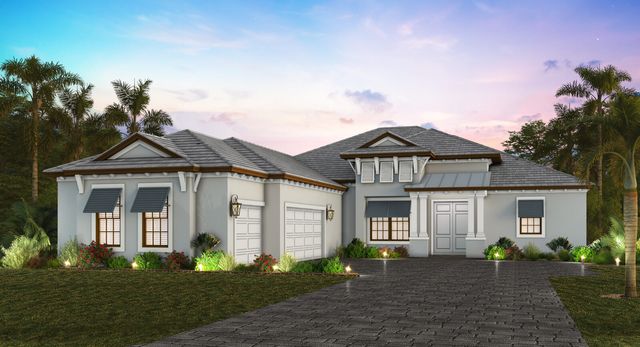 Newport Plan in St. Lucia at Boca Royale Golf and Country Club, Englewood, FL 34223