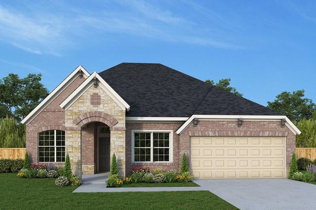 Hennessey Plan in Grand Central Park 55' Homesites, Conroe, TX 77304