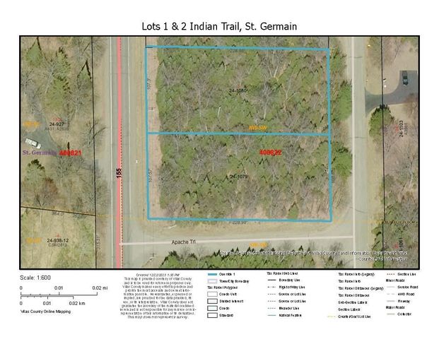 Lots 1&2 Apache Trl, Saint Germain, WI 54558