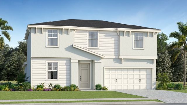 Raleigh Plan in Edgewood at Everlands : Edgewood, Palm Bay, FL 32907