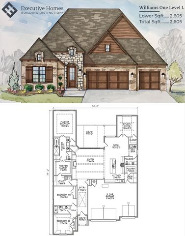 Williams One L Plan in The Estates at The River, Bixby, OK 74008