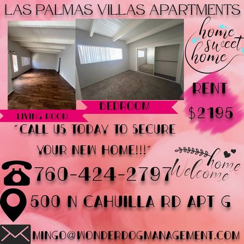 500 N  Cahuilla Rd #G, Palm Springs, CA 92262