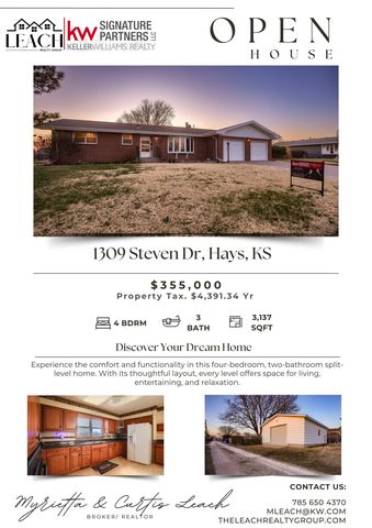 1309 Steven Dr, Hays, KS 67601