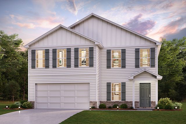 KINGSTON Plan in The Valley at Twin Rivers, Covington, GA 30016