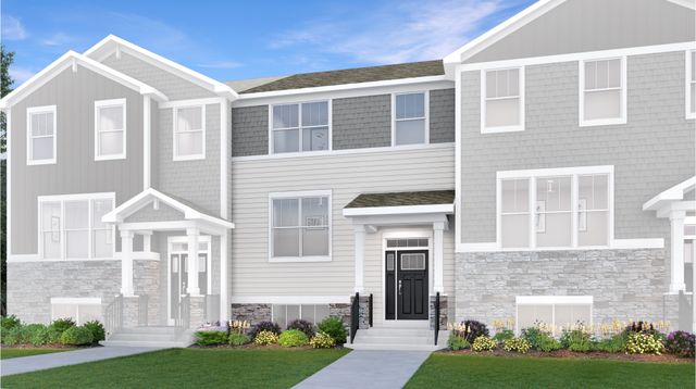 Amherst Plan in Park Pointe : Urban Townhomes, South Elgin, IL 60177
