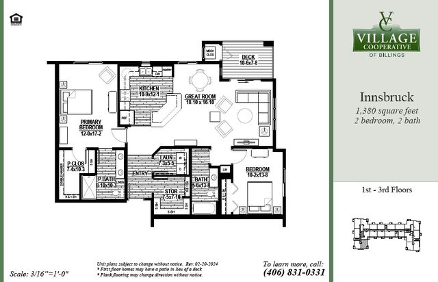 Innsbruck Plan in Village Cooperative of Billings (Active Adults 62+), Billings, MT 59102