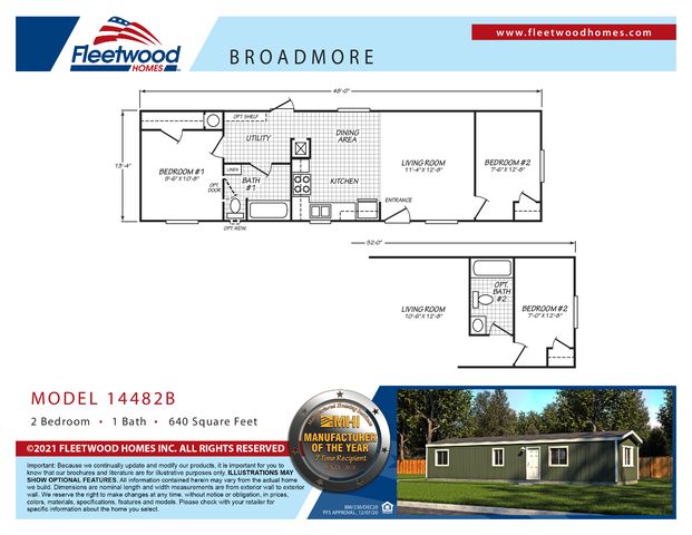Fleetwood Broadmore 2021 Plan in Sleepy Valley Community, Colorado Springs, CO 80907