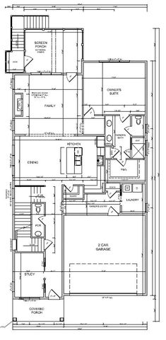 Columbia II Basement -153 Plan in Chatham Park, Pittsboro, NC 27312