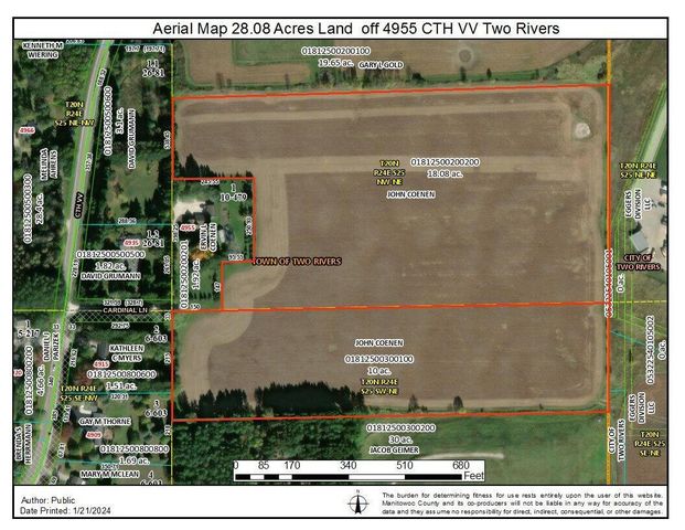 4955 COUNTY ROAD VV, Two Rivers, WI 54241