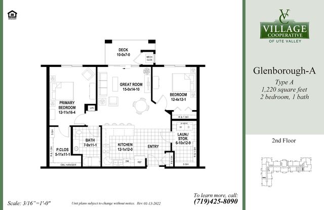 Glenborough-A Plan in Village Cooperative of Ute Valley (Active Adults 62+), Colorado Springs, CO 80919