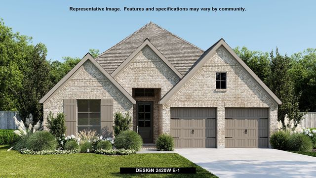 2420W Plan in Parkside On The River 50', Georgetown, TX 78628