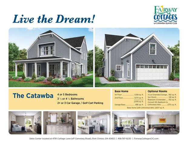 The Catawba Plan in Fairway Cottages at Catawba Island Club, Pt Clinton, OH 43452