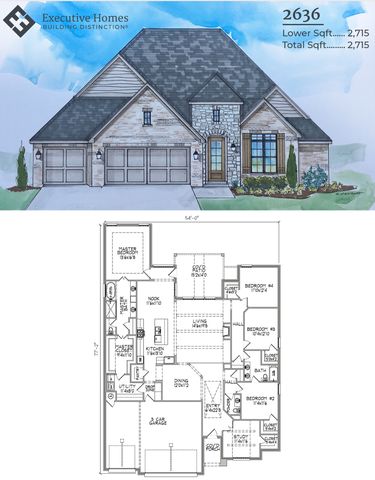 2636 Plan in The Estates at The River, Bixby, OK 74008