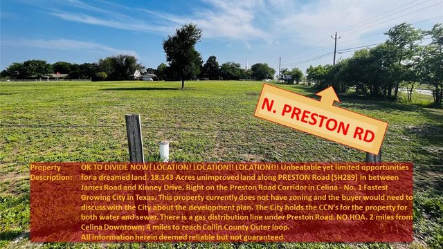 999 N  Preston Rd, Celina, TX 75009