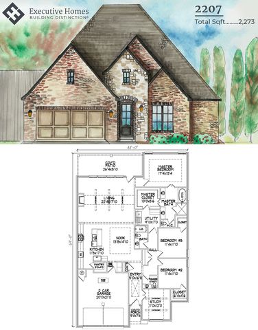 2207 Plan in The Estates at The River, Bixby, OK 74008