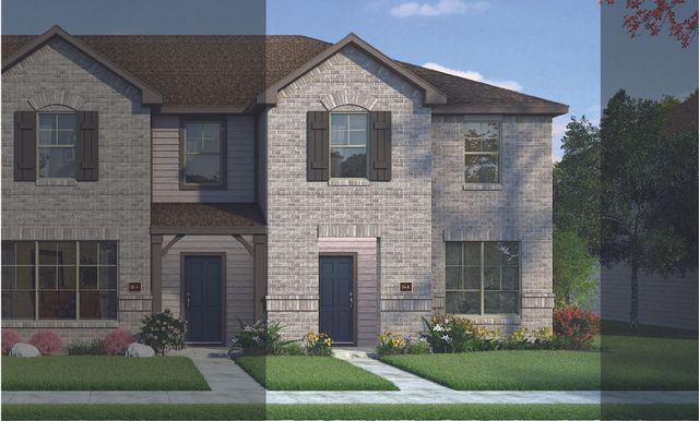 Houston 3A3 Plan in Seven Oaks Townhomes, Tomball, TX 77375