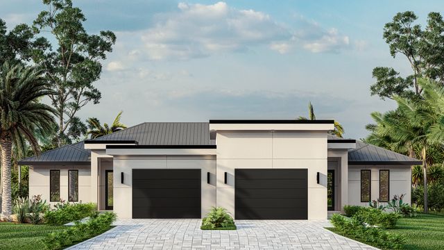 Ibiza Duplex Model Plan in Pascal Construction, Inc., Cape Coral, FL 33990