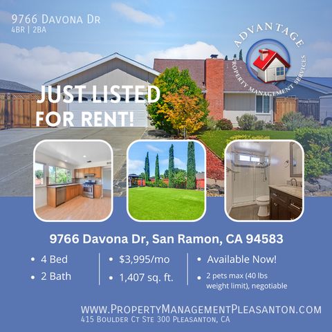 9766 Davona Dr, San Ramon, CA 94583