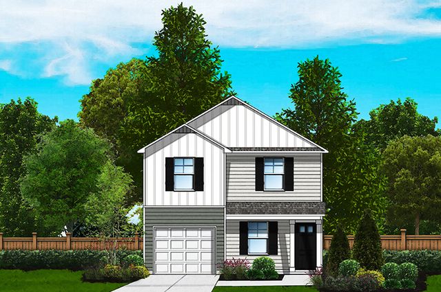 Brentwood B Plan in Canopy of Oaks at Hunter's Crossing, Sumter, SC 29150