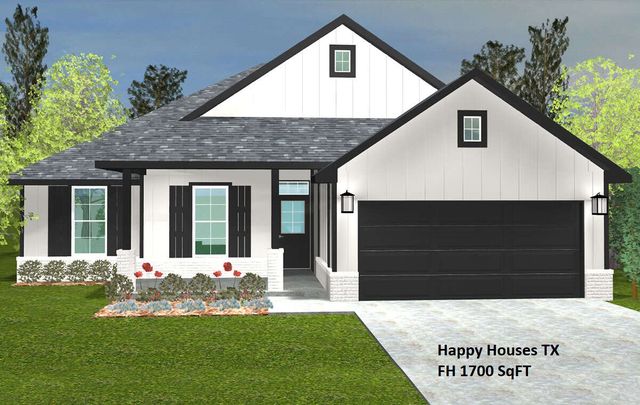 Farmhouse 1700 Plan in Krat Estates, Iola, TX 77861