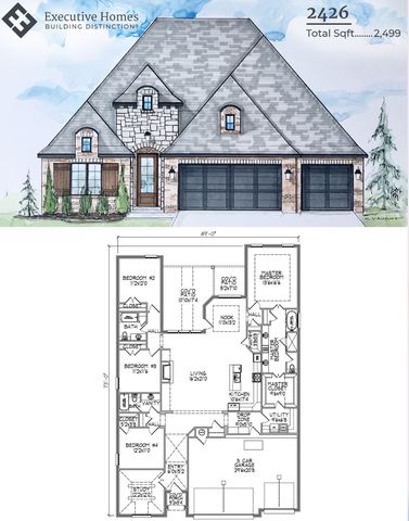 2426 Plan in The Estates at The River, Bixby, OK 74008