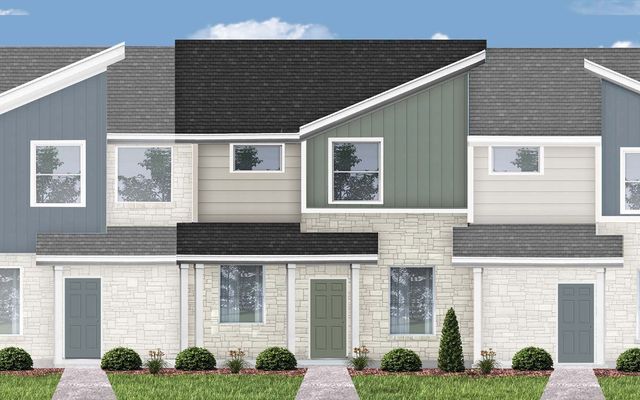 Mies Plan in Municipal Drive Townhomes, Leander, TX 78641