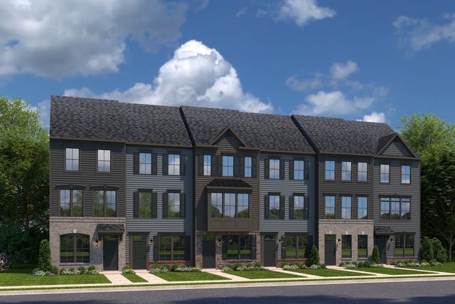 Clarendon - 3 or 4 Levels Plan in The Ellipse at Westfields Townhomes, Chantilly, VA 20151