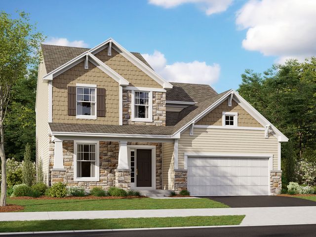 Erie Plan in Homes at Foxfire, Commercial Pt, OH 43116